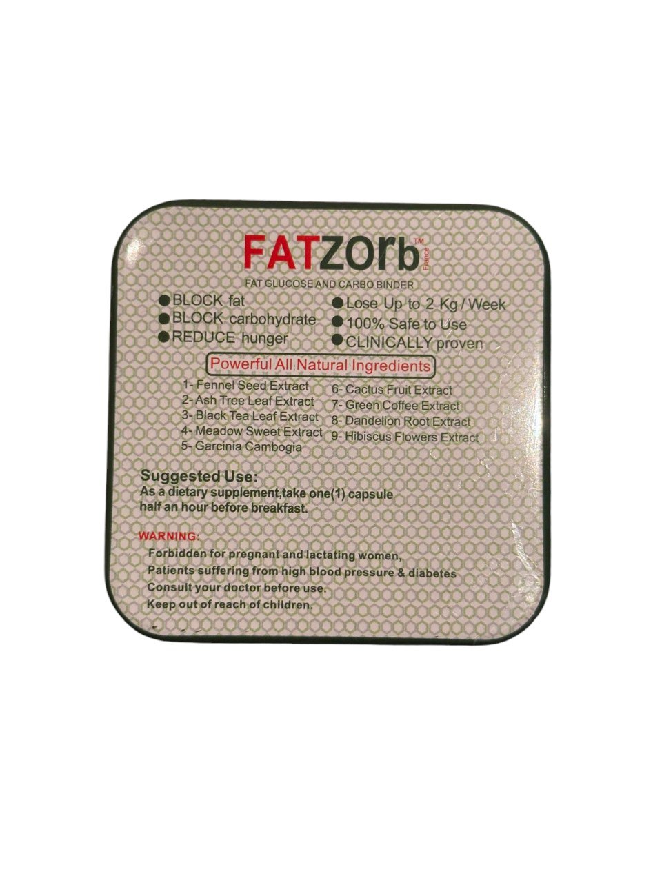 🌿 FATZORB™ - Natural Fat & Carbo Binder (36 Capsules)