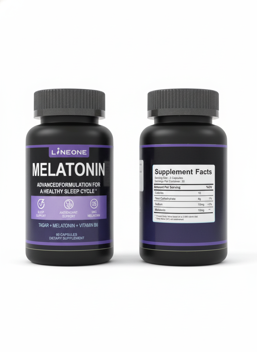 😴 LINEONE Melatonin Advanced Sleep Formula (10MG) - 90 Capsules