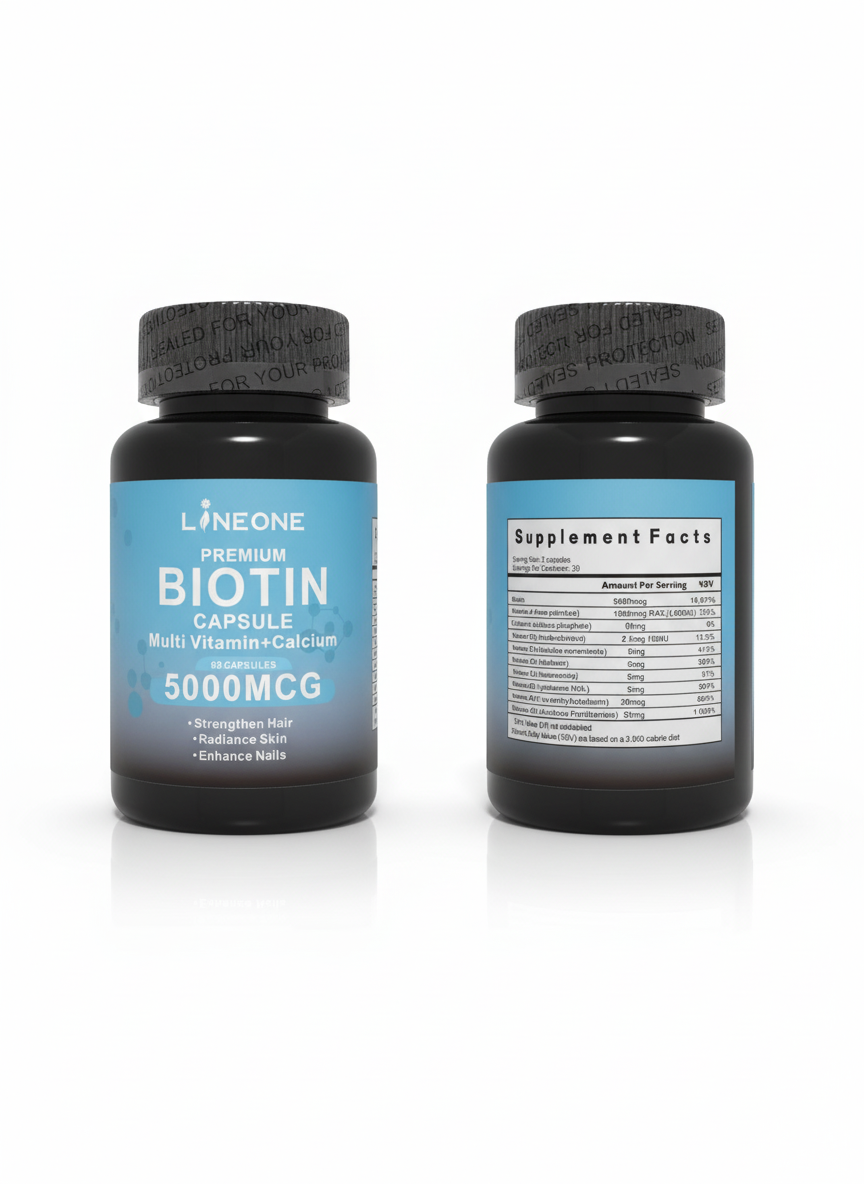 💅 LINEONE Premium Biotin 5000 MCG Capsule